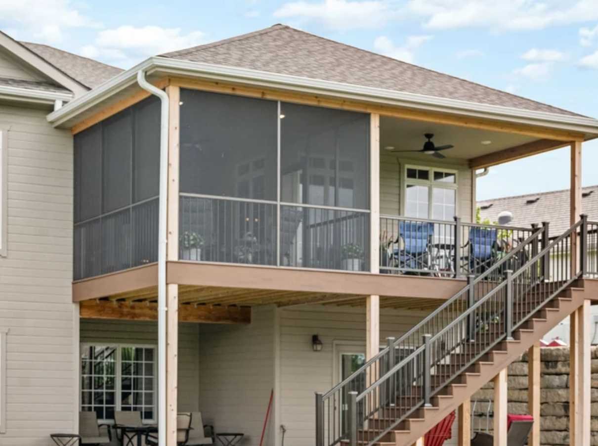 Image of a screened patio - Manhattan, KS - Fox Home Innovations Image of a screened patio - Manhattan, KS - Fox Home Innovations