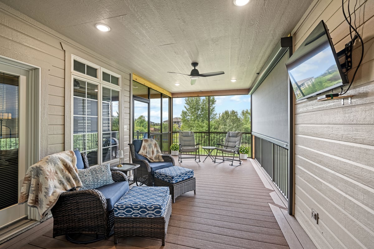 Screened in patio