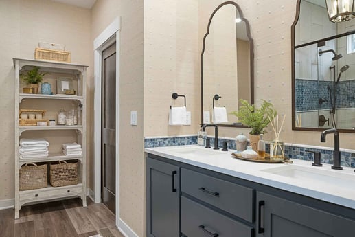 master bathroom remodel in manhattan kansas with large vanity