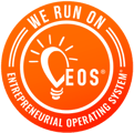 We Run On EOS Logo