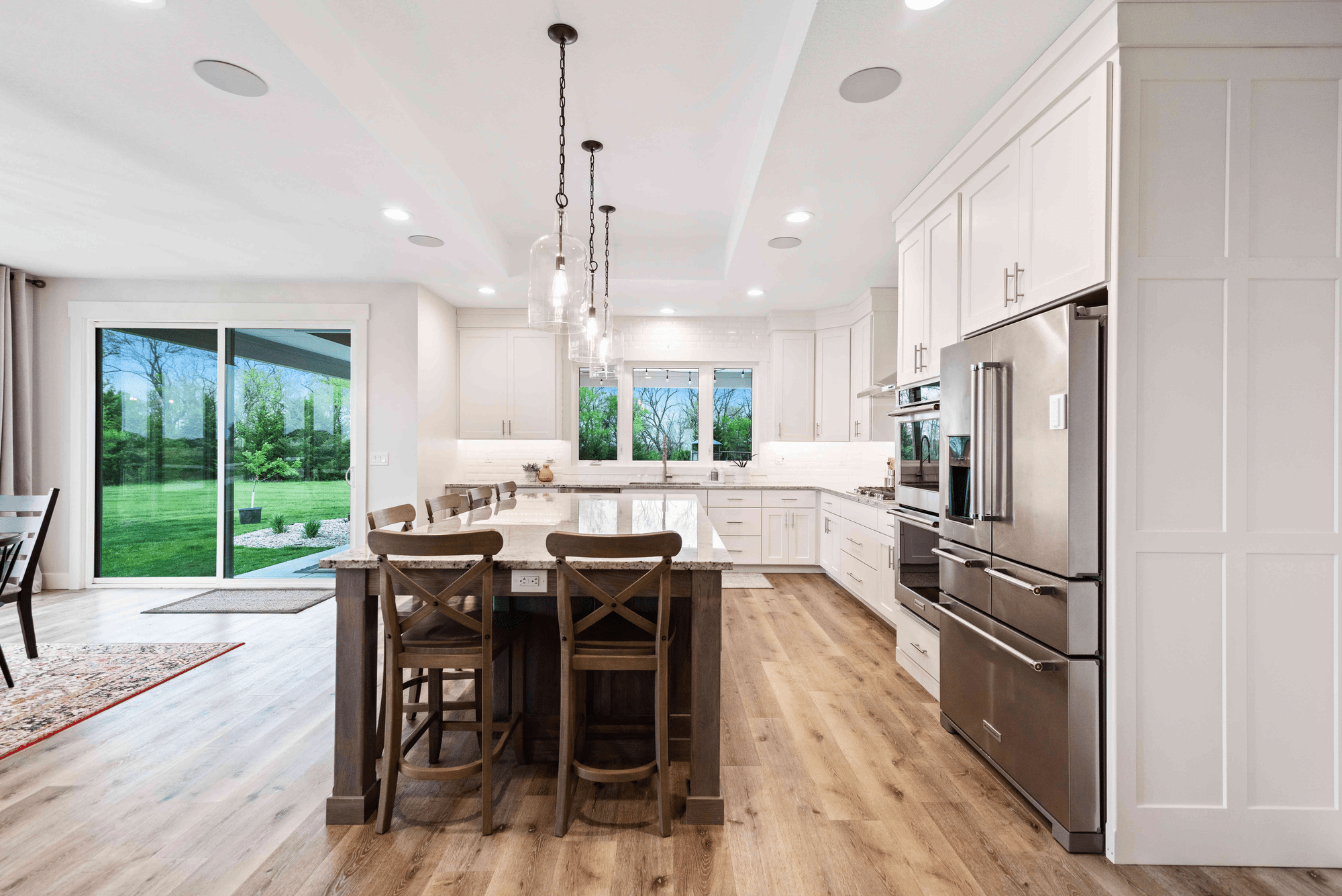 Kitchen remodel in manhattan kansas with white accents