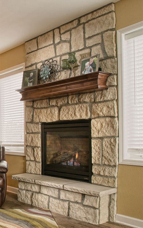 Basement Fireplace